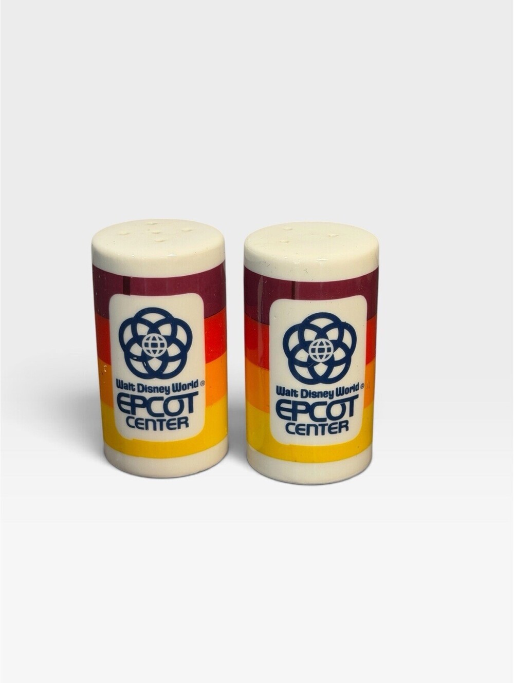 Walt Disney World Epcot Center 1970's Salt And Pepper Shaker Set Japan Vintage